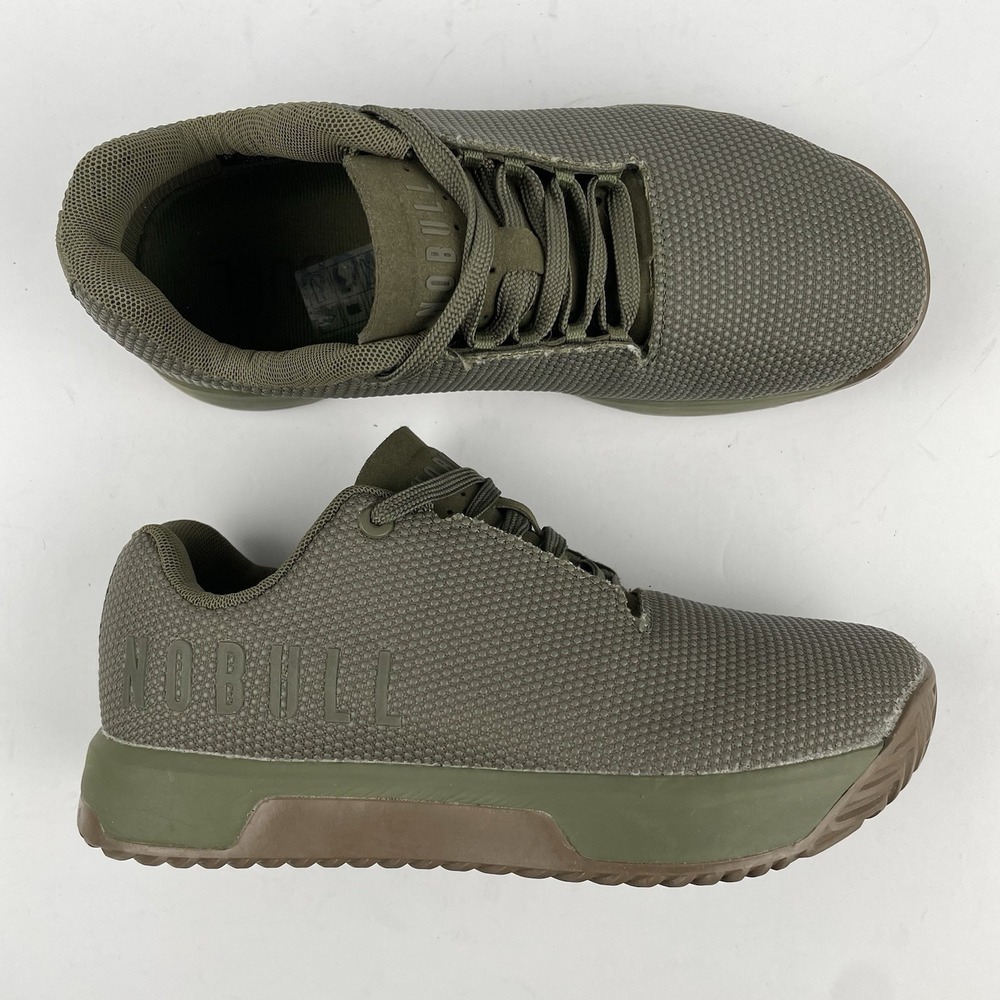 NoBull Outwork Edge Shoes Training Gym Lifting Green Brown  - Womens Size 7